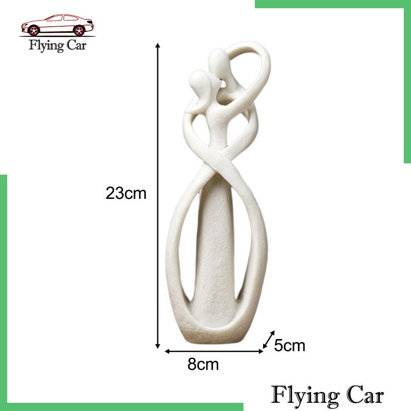 [Lzdjfmy2] Bức Tượng Cặp Đôi Tinh Tế Hiện Đại Tinh Tế Trang Trí Văn Phòng