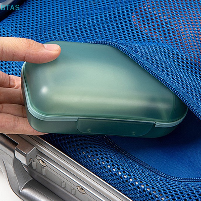 Hộp Đựng Xà Phòng Có Nắp Đậy Hình Tròn Tiện Dụng Khi Đi Du Lịch