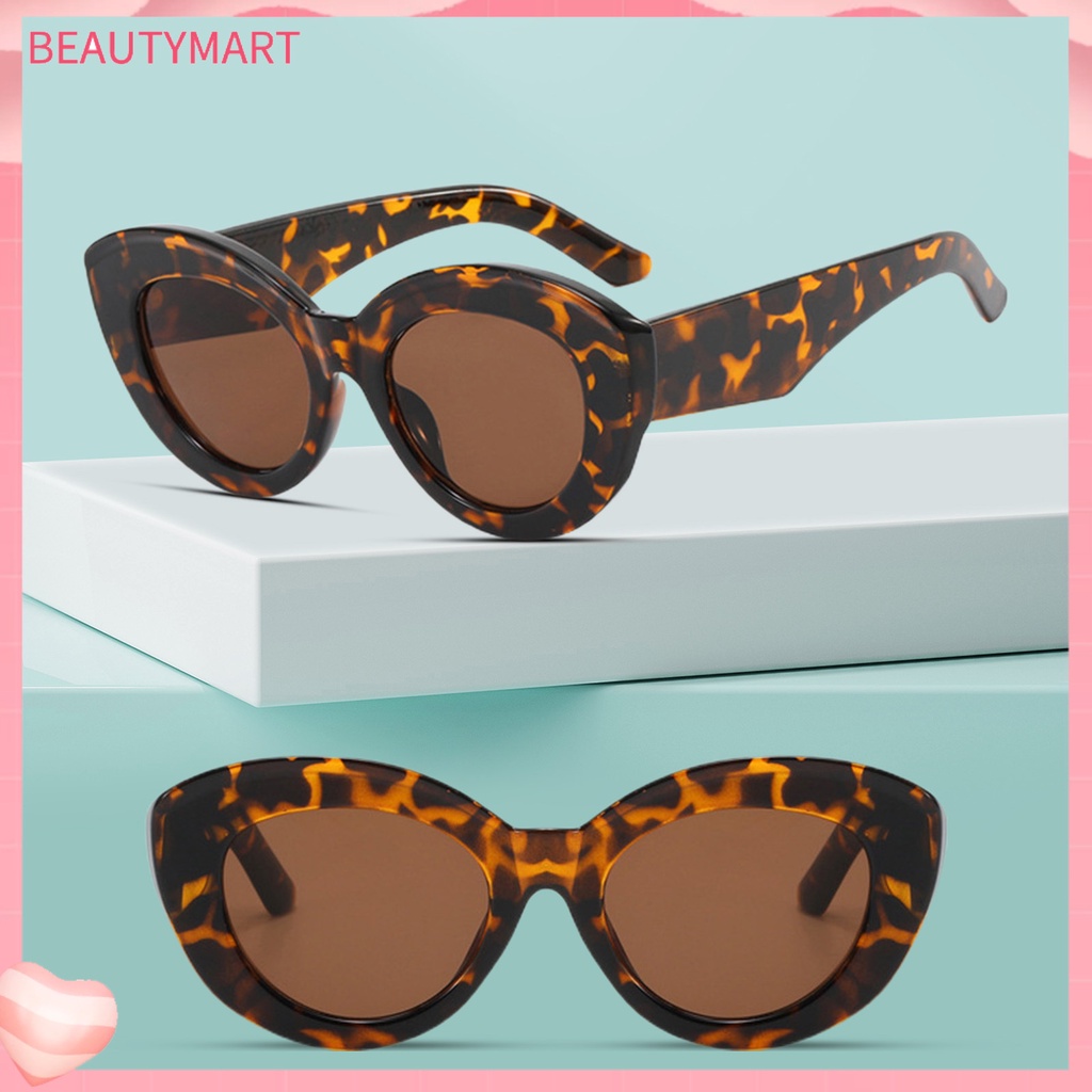 Kính Mát Gọng Lớn Chống Tia UV Thiết Kế Mắt Mèo Thời Trang Cho Nữ