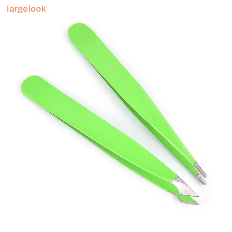 Set 2 Nhíp Nhổ Lông Mày Trang Điểm Làm Đẹp Màu Xanh Lá