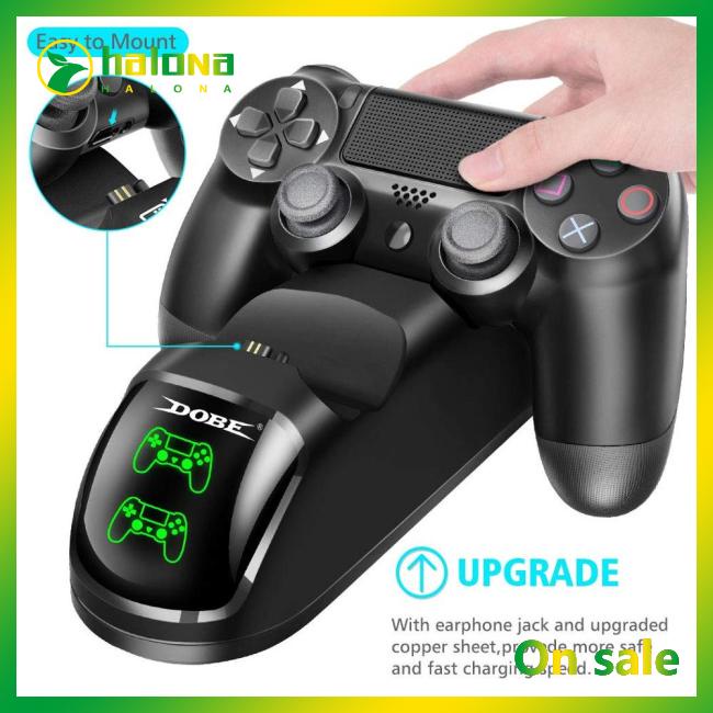 Giá Đỡ + SạC USB Cho Tay CầM Chơi Game PS4 / Pro / Slim