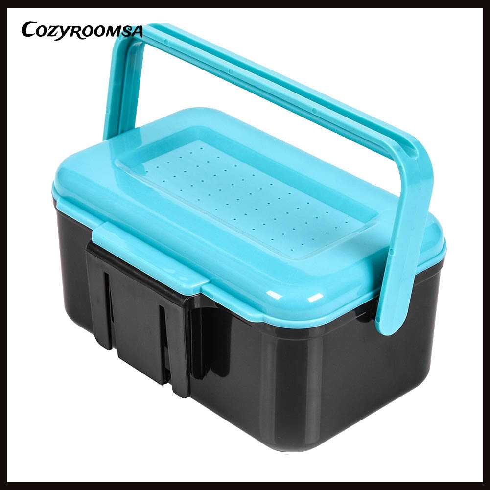 Hộp Đựng Mồi Câu Cá Bằng Nhựa ABS Thoáng Khí