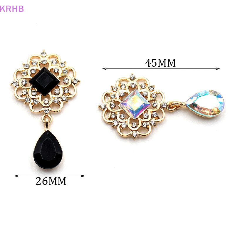 Nút Vuông Hợp Kim 25 * 45MM Trang Trí Hộp Quà Đám Cưới Thủ Công Diy Mới