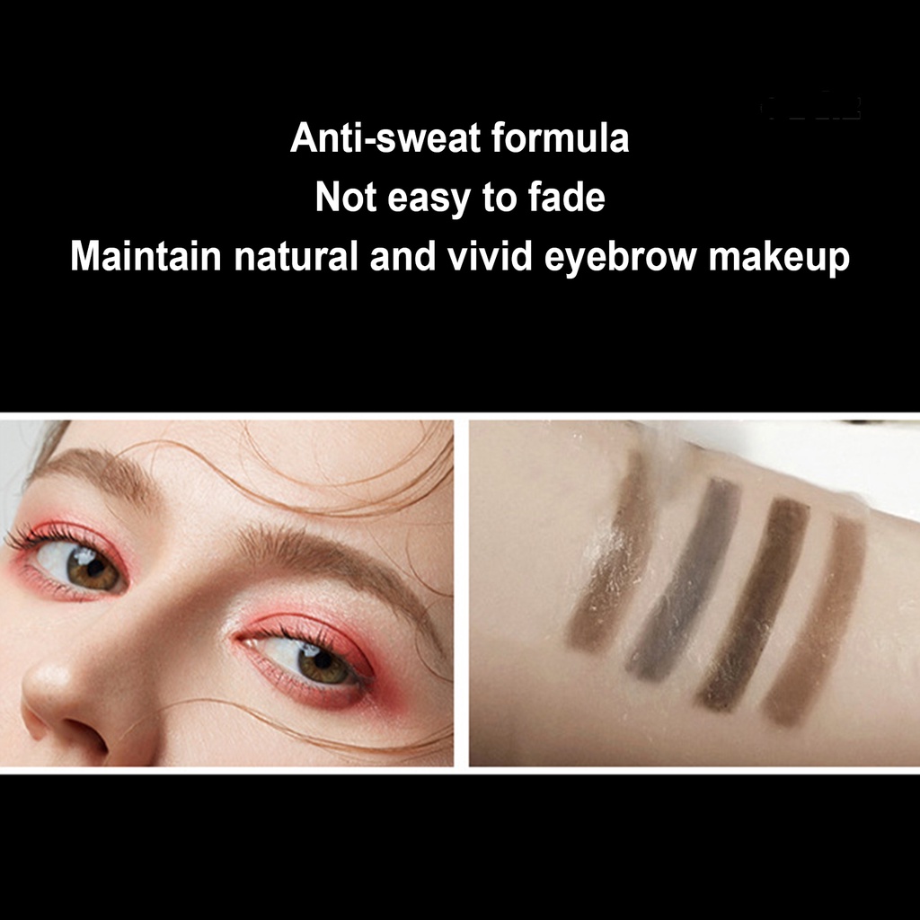 Bút Kẻ Lông Mày 4 Chấu Tạo Hiệu Ứng Trang Điểm Tự Nhiên Lâu Trôi Không Thấm Nước Và Mồ Hôi Sắc Tố Cao 6g