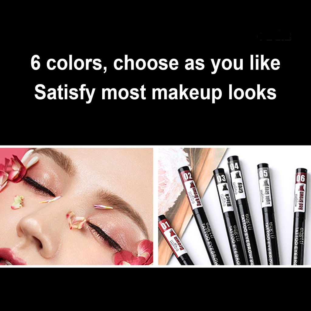 Bút Kẻ Lông Mày 4 Chấu Tạo Hiệu Ứng Trang Điểm Tự Nhiên Lâu Trôi Không Thấm Nước Và Mồ Hôi Sắc Tố Cao 6g