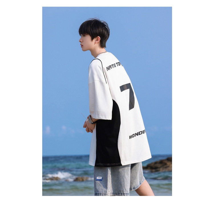 Áo Thun Tay Ngắn Dáng Rộng Chất Liệu Cotton Thời Trang Mùa Hè Hàng Mới 260g