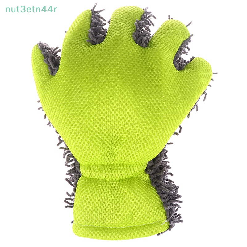 1x làm sạch Găng tay xe bọt biển Mitt microfiber nội thất bên ngoài chăm sóc rửa công cụ cửa hàng