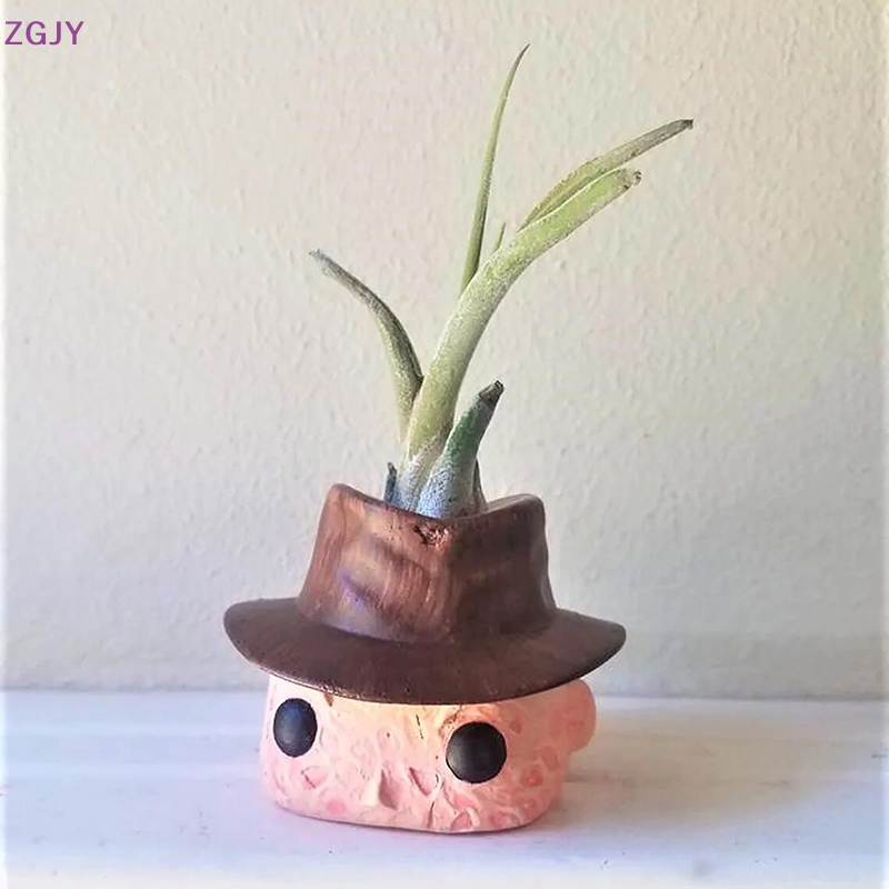 Chậu Hoa Mini Hình Đầu Lâu Kinh Dị Vui Nhộn Cho Dịp Halloween Mới