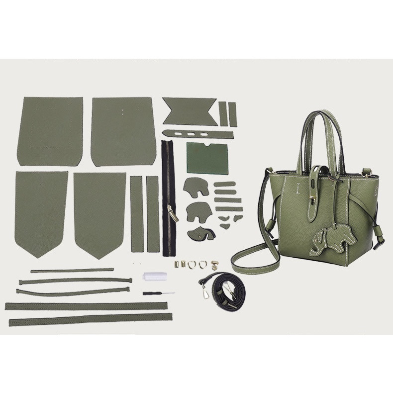 Túi Handmade Hình Bánh Quy Da Pu, Túi Tự Đan Đeo Chéo Hoặc Đeo Tay Làm Quà Tặng Đầy Ý Nghĩa