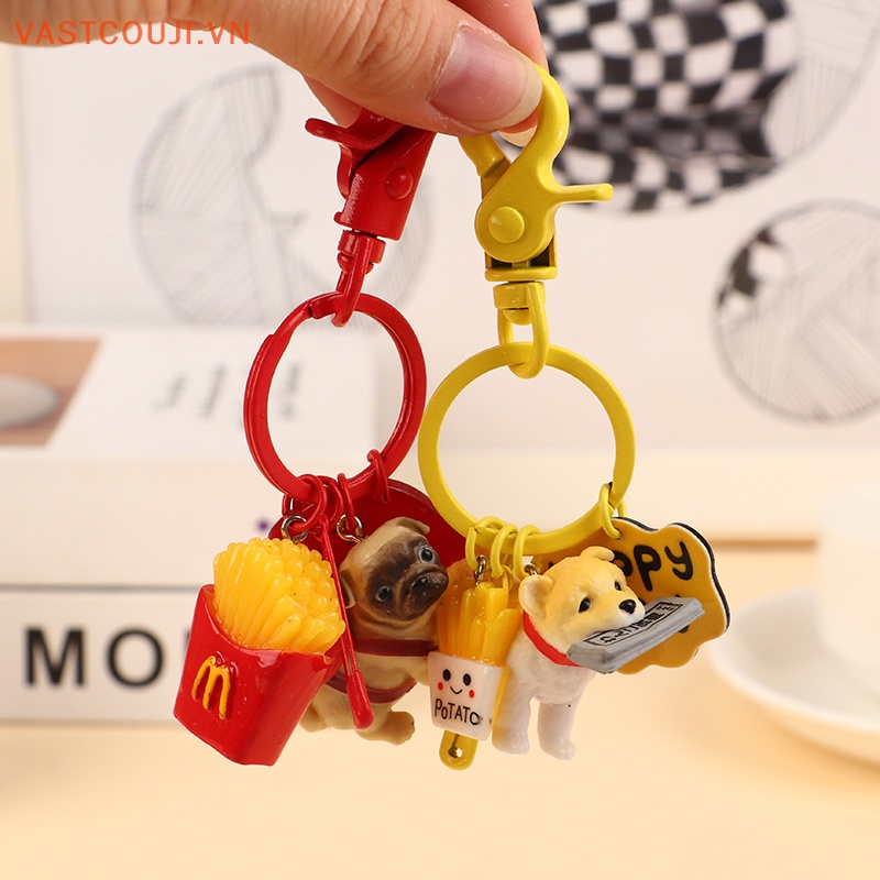 Móc Chìa Khóa Hình Chó Shiba Inu Dễ Thương Dùng Làm Quà Tặng