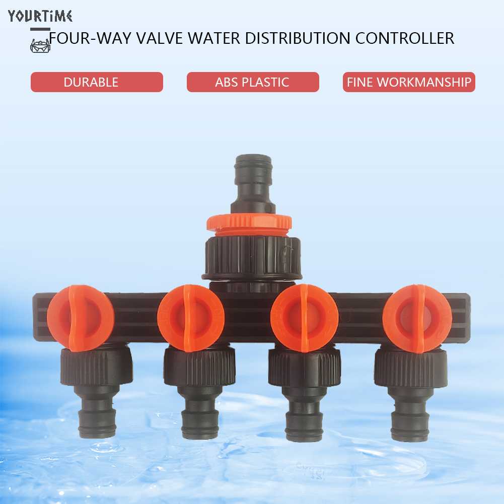 Dụng Cụ Chia Ống Nước 4 Hướng Có Thể Tháo Rời Tiện Dụng Cho Sân Vườn