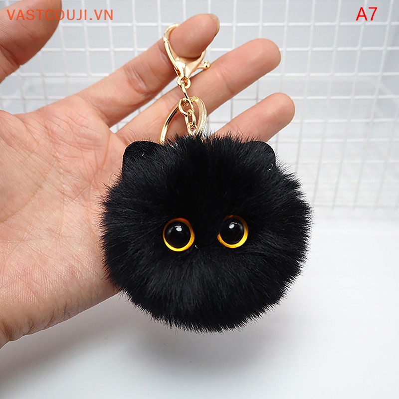 Móc Khóa Hình Mèo Nhồi Bông Đáng Yêu