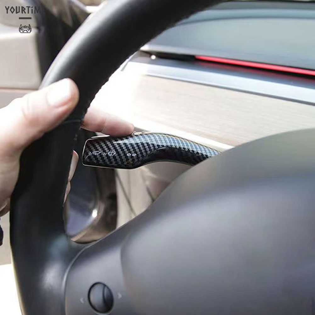 Set 2 Vỏ Bọc Cần Gạt Số Cho Tesla Model 3 / Y