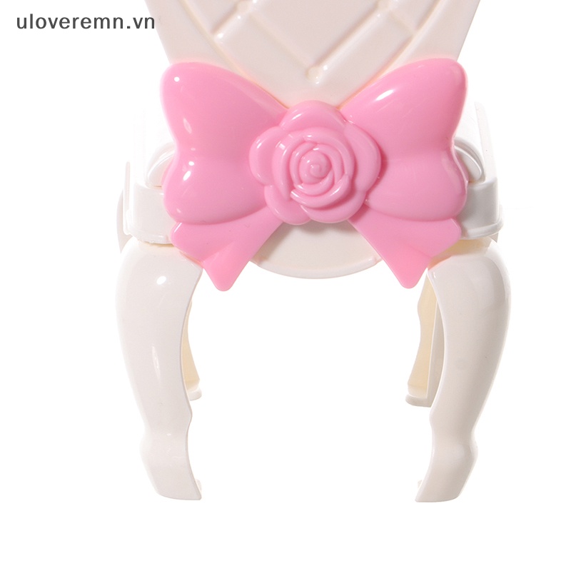 Mô Hình Ghế Thắt Nơ Xinh Xắn Cho Nhà Búp Bê Tỉ Lệ 1 / 6