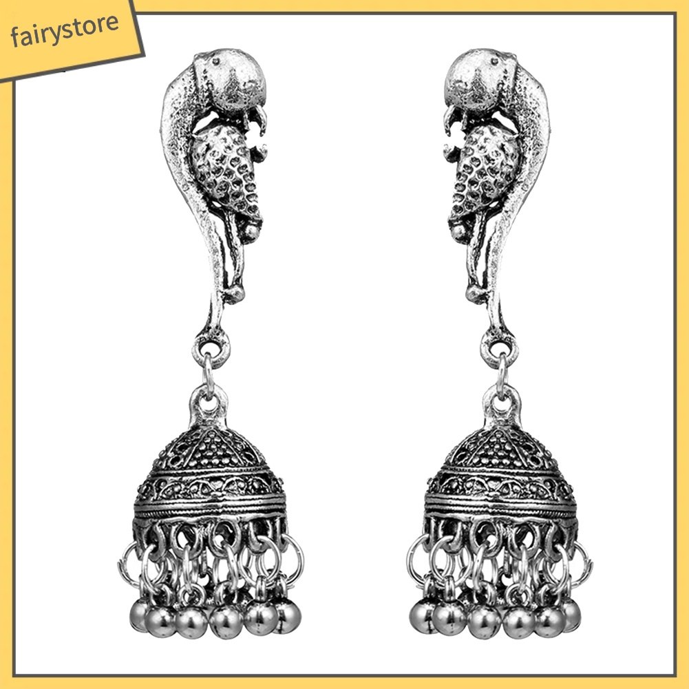 Bông Tai Hình Chim Công / Bóng Tròn Phong Cách Cổ Điển Thời Trang Cho Nữ