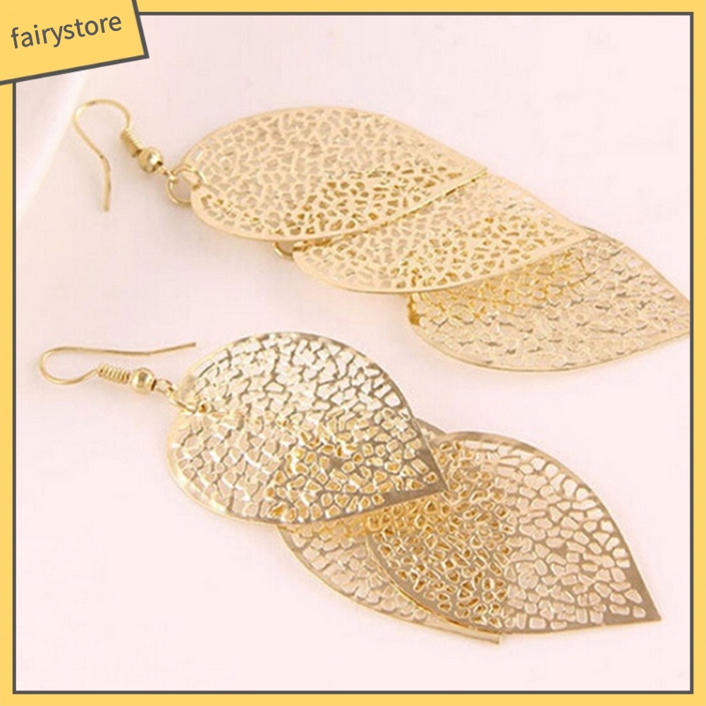 Đôi Bông Tai Hình Chiếc Lá Thời Trang Dành Cho Nữ