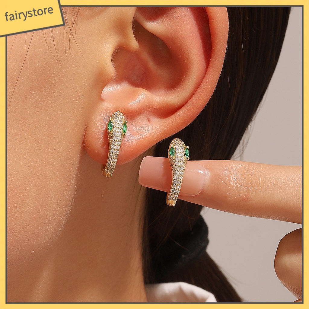 1 Đôi Bông Tai Kim Loại Lấp Lánh Chống Oxy Hóa Màu Sắc Đơn Giản Dành Cho Nữ