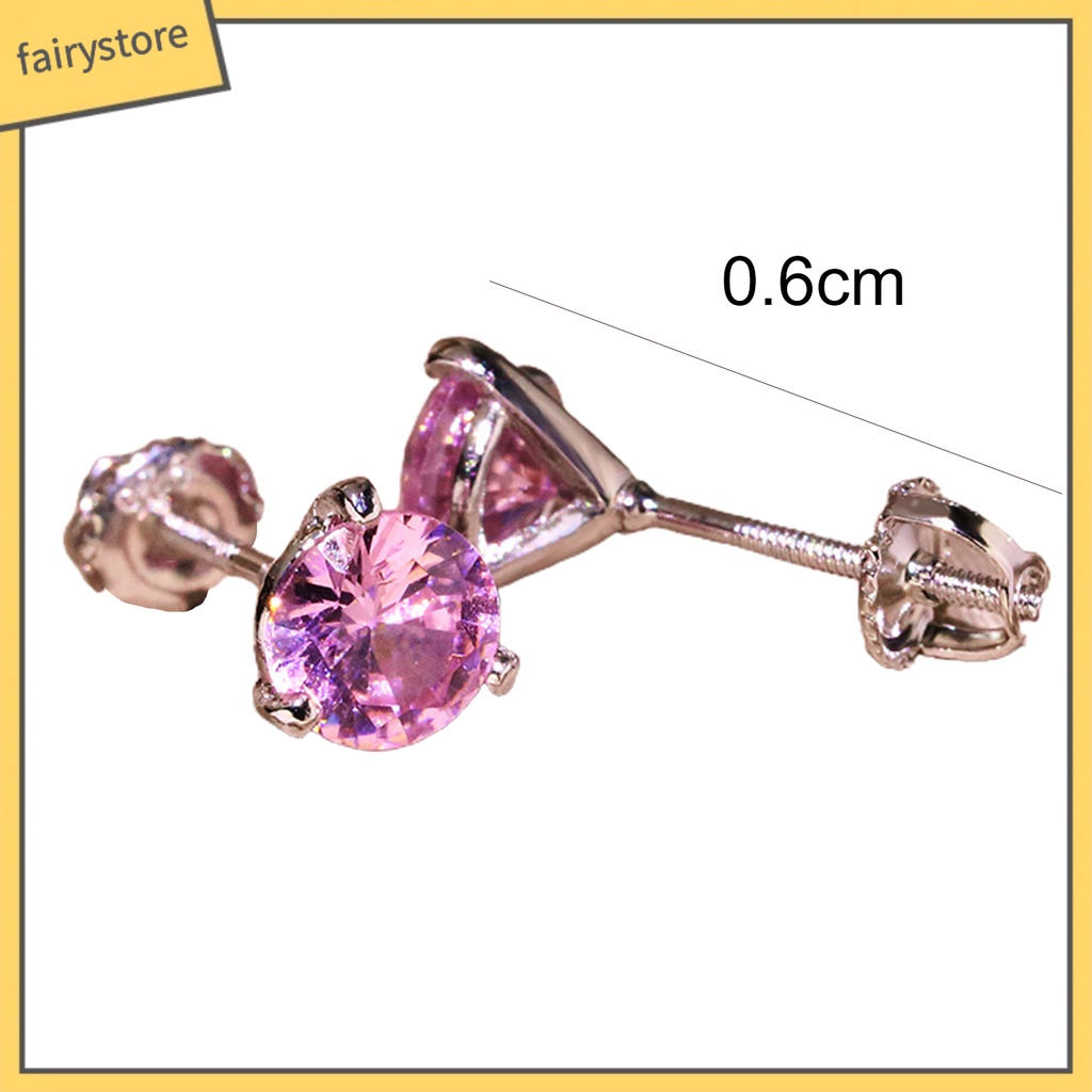 1 Đôi Bông Tai Đính Đá Thời Trang Dành Cho Nữ