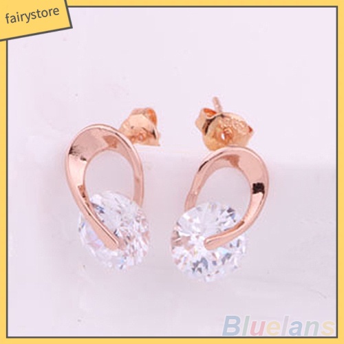 Đôi Khuyên Tai Đính Đá Thời Trang Cho Nữ