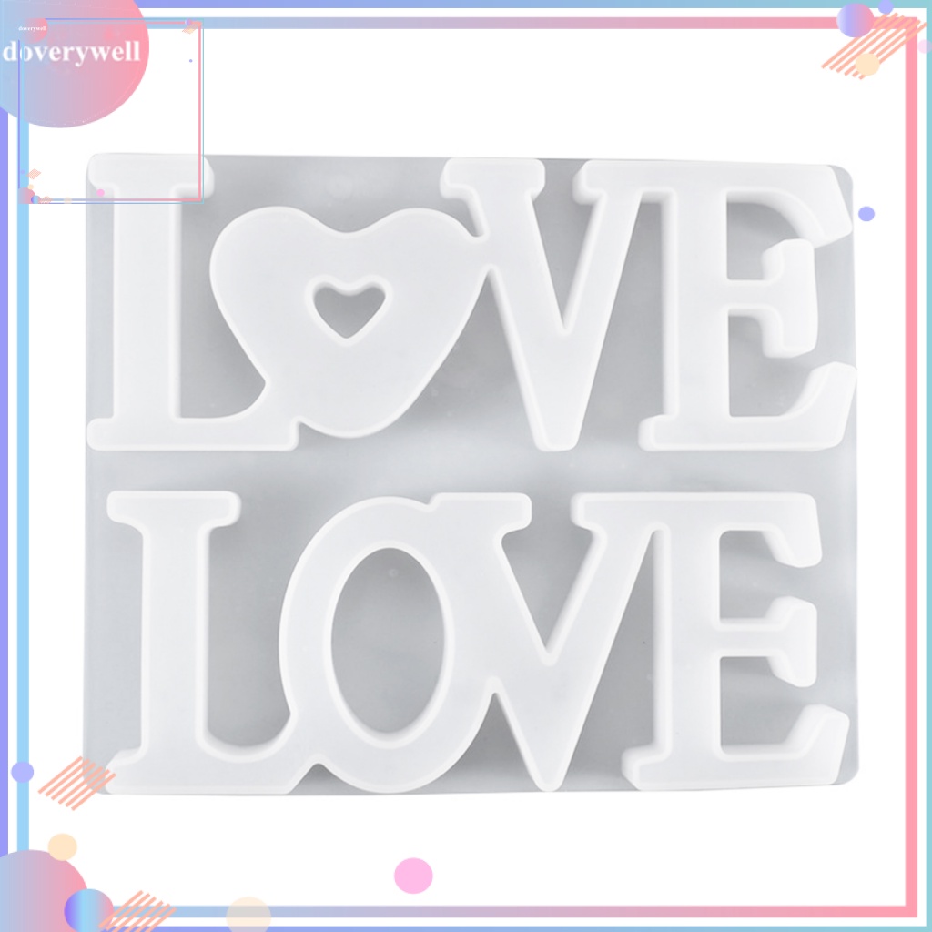 Khuôn Silicone Hình Chữ LOVE Dùng Trang Trí Cửa DIY