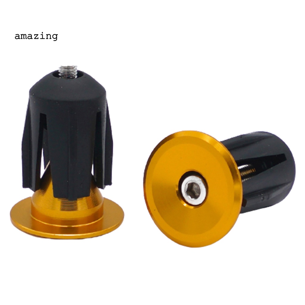 Bộ 2 Nút Gắn Tay Lái Xe Đạp Bằng Hợp Kim Nhôm Gọn Nhẹ Chống Mòn / Mòn