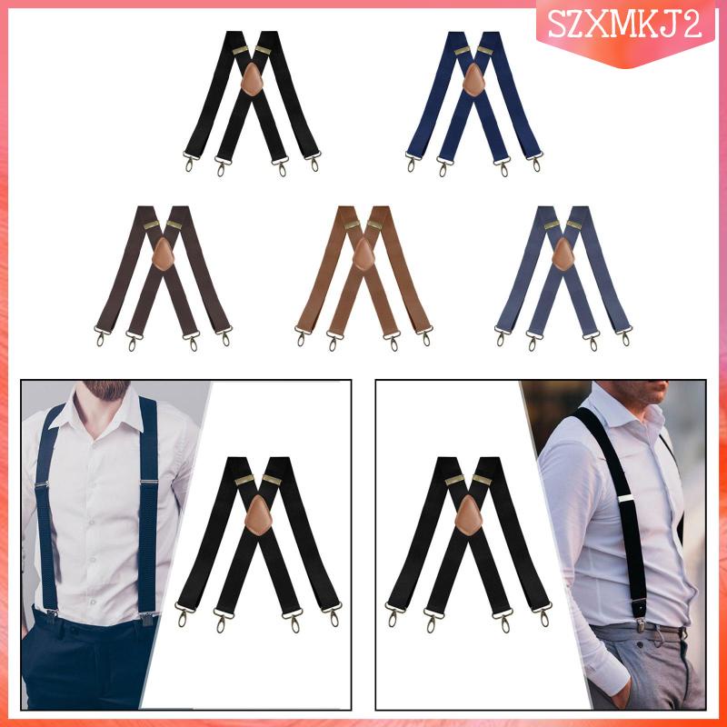 Dây Đai Quần 4 Kẹp Hình Chữ x Rộng 3.5cm Rộng 3.5cm Unisex szxmkj2