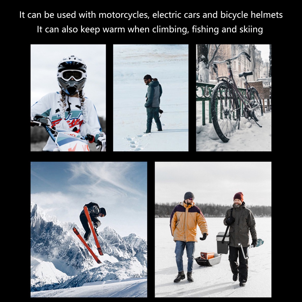 Khẩu Trang Balaclava Vải Lông Cừu Che Mặt Chống Đóng Băng Đa Năng Dành Cho Đi Xe Đạp MTB