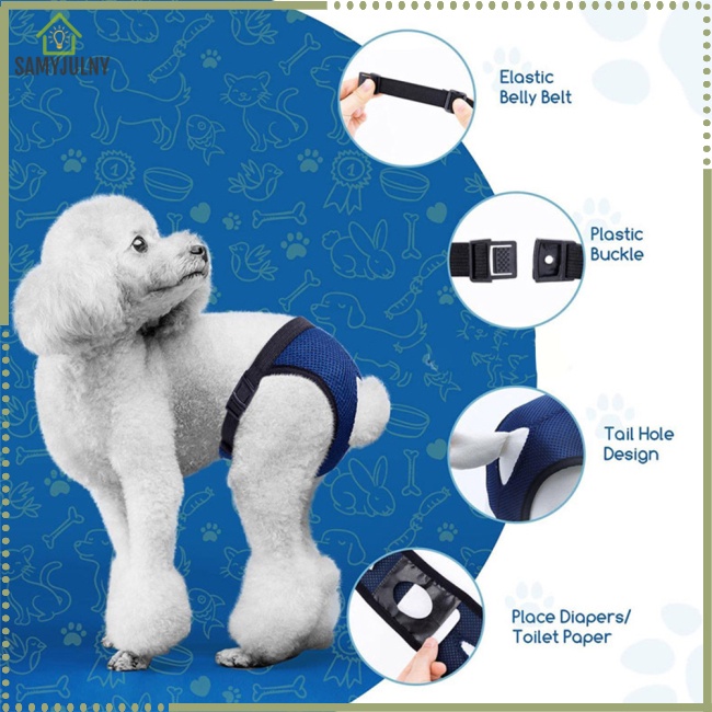 Quần Sinh Lý Thay Thế Chống Nước Chống Rò Rỉ Cho Thú Cưng