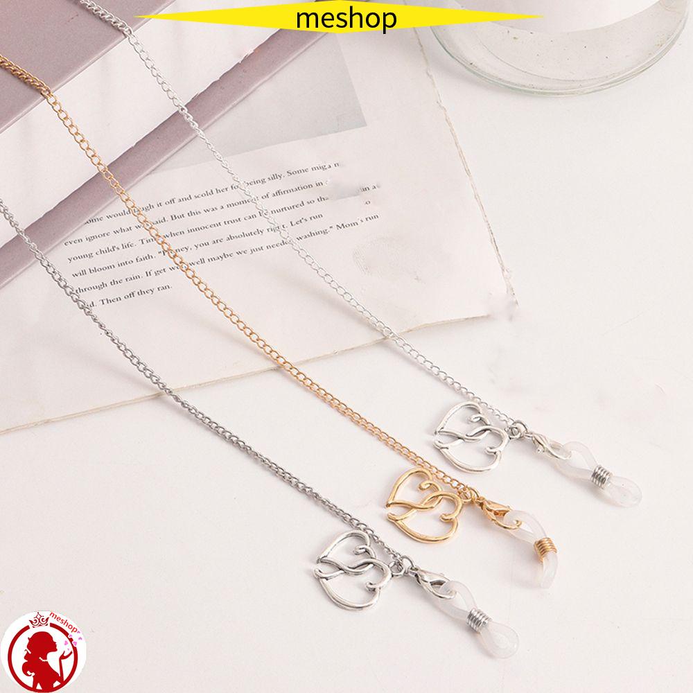 Dây Đeo Mắt Kính Hình Trái Tim Bằng Kim Loại Chống Thất Lạc