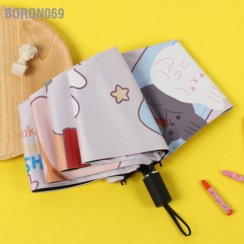 Boron069 Ô dù UV Lớp phủ Vinyl Một công tắc phím tự động che mưa nắng cho sinh viên
