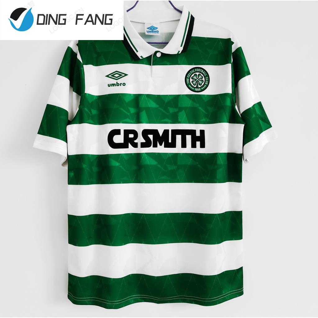 Áo Bóng Đá Đội Tuyển Celtic 89-91 Thiết Kế Mới Năng Động Thời Trang
