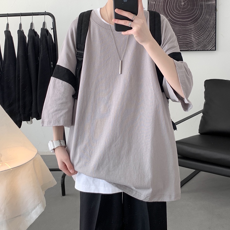 Áo Thun Tay Ngắn Phong Cách Âu Mỹ Thời Trang Mùa Hè Cá Tính Cho Nam