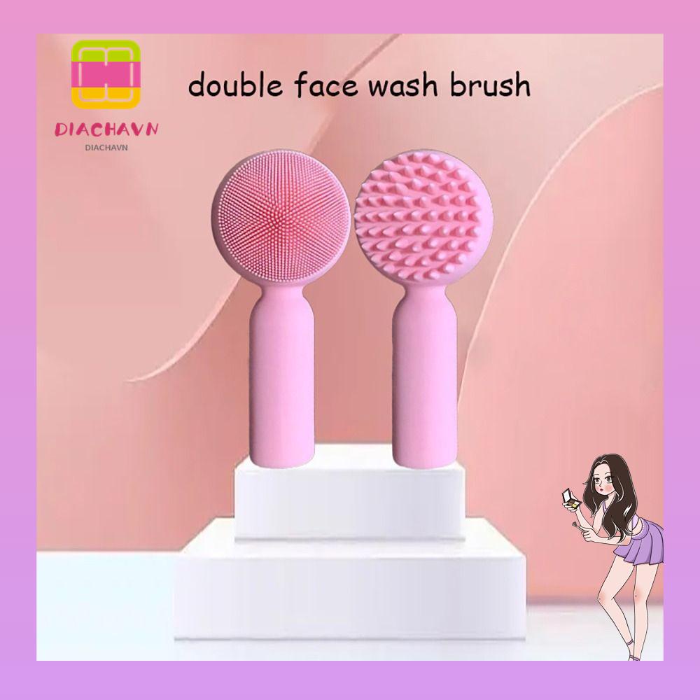 Cọ Rửa Mặt Bằng Silicone Hai Mặt Tiện Dụng