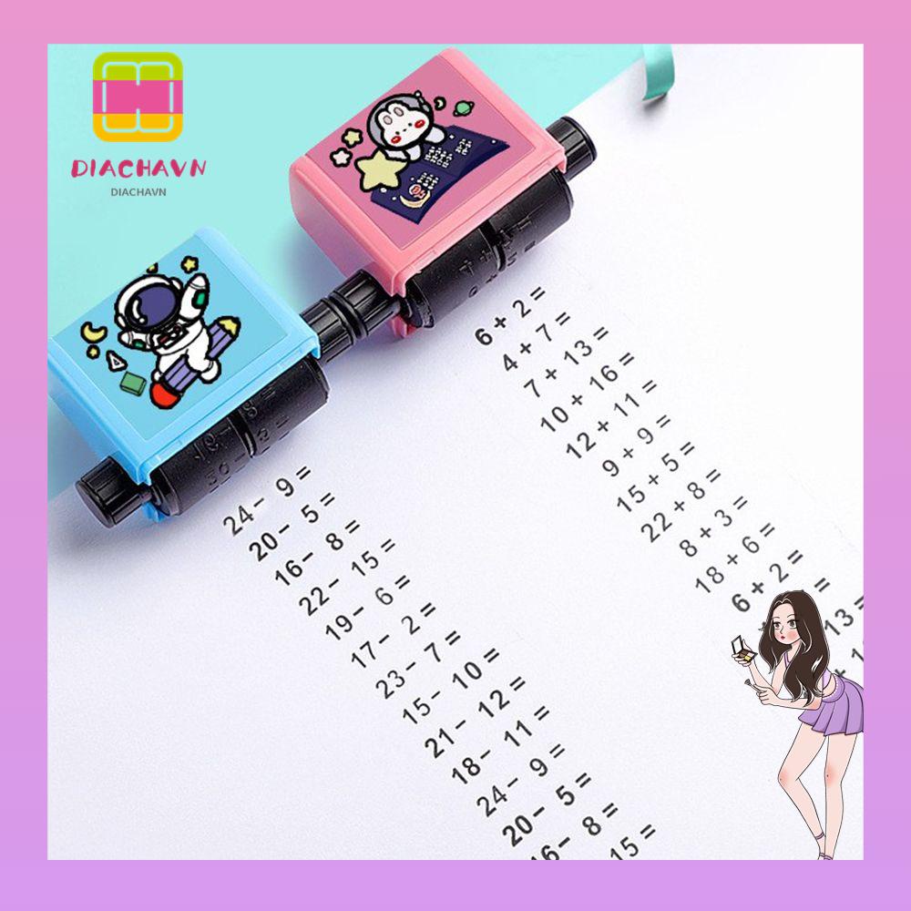 Con Dấu Lăn Bằng Nhựa PVC Dùng Tập Đánh Dấu Số Tiện Dụng