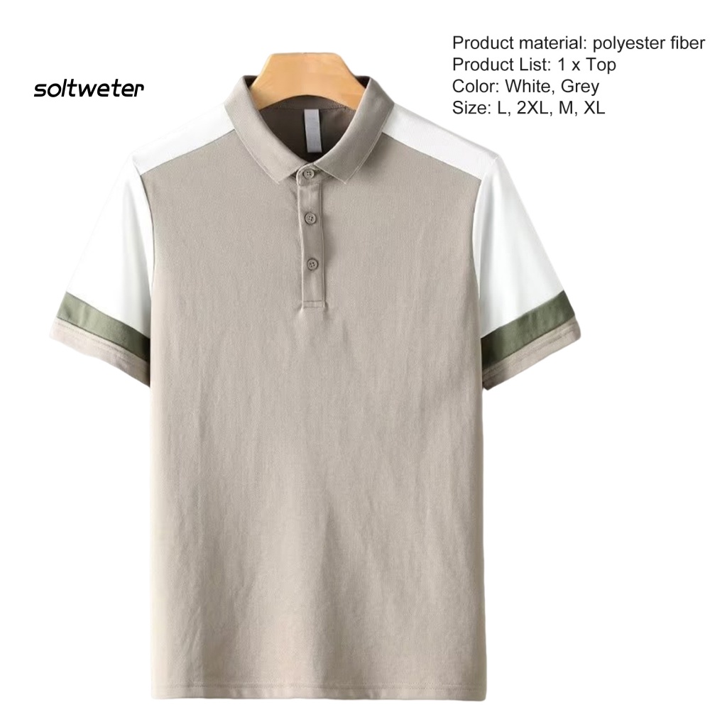 Áo Sơ Mi Ôm Dáng Thoáng Khí Màu Sắc Tương Phản Phong Cách Hàn Quốc Thời Trang Mùa Hè Cho Nam