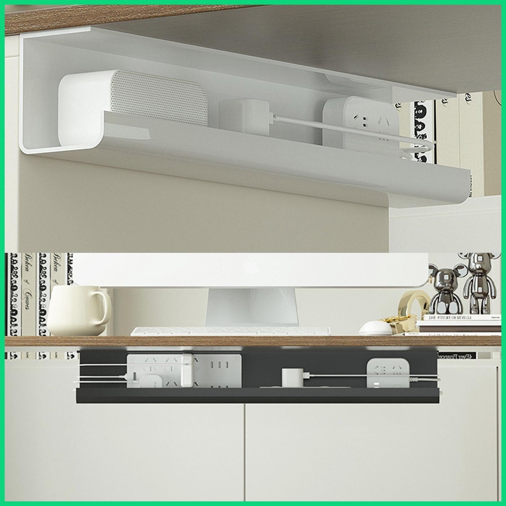 Giá Treo Dây Cáp Dưới Bàn 15in Không Để Lại Dấu Vết jiwvn