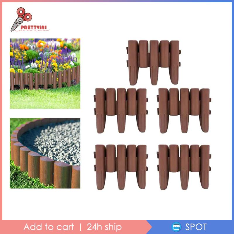 [Prettyia1] Set 5 Khung Viền Khu Vườn / Hoa Trang Trí Tiểu Cảnh