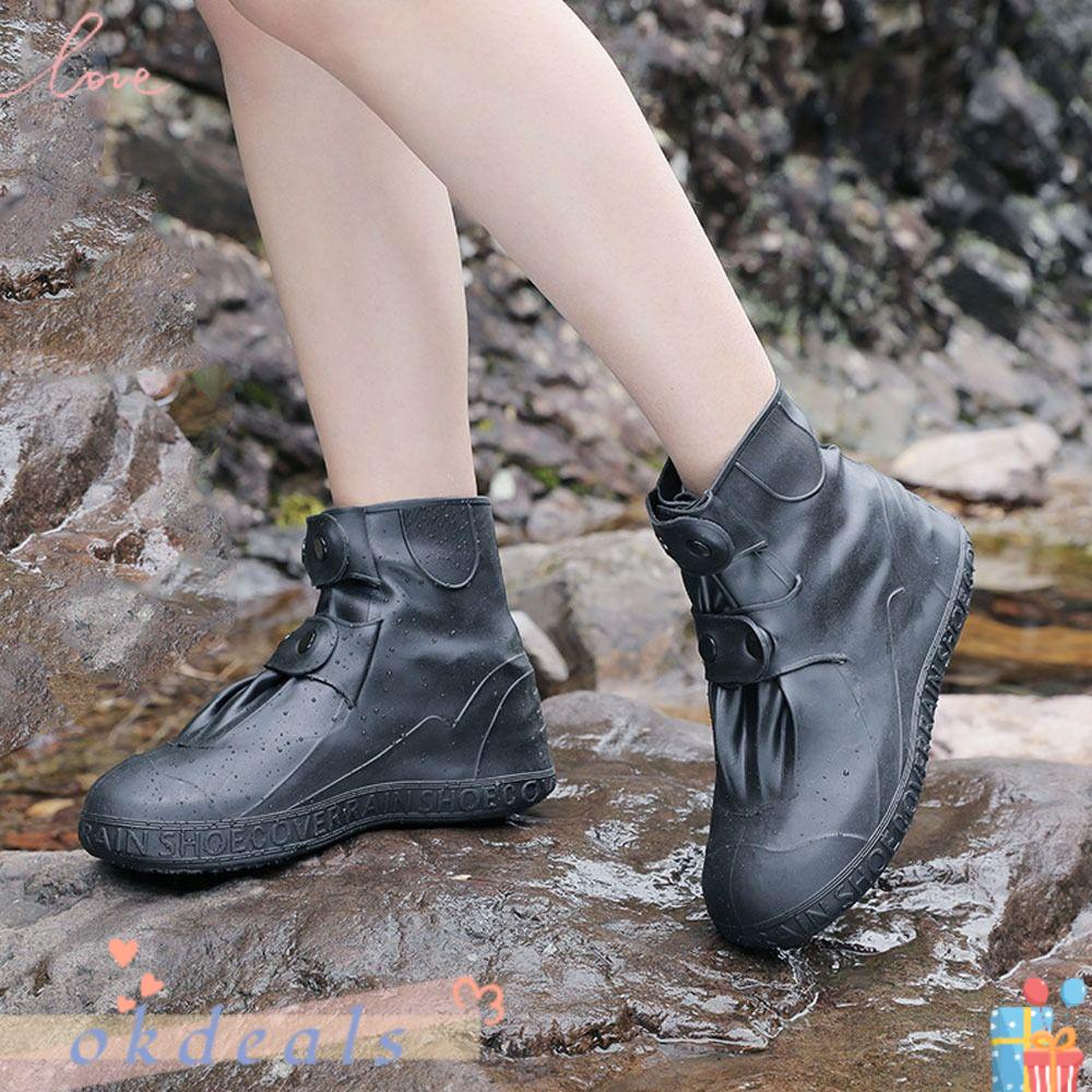 1 Cặp Vỏ Bọc Giày Đi Mưa Tái Sử Dụng Được Cho Nam Và Nữ