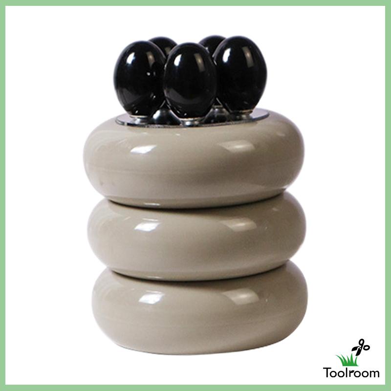 Nĩa Ăn Trái Cây Kèm Hũ Đựng Cho Nhà Bếp