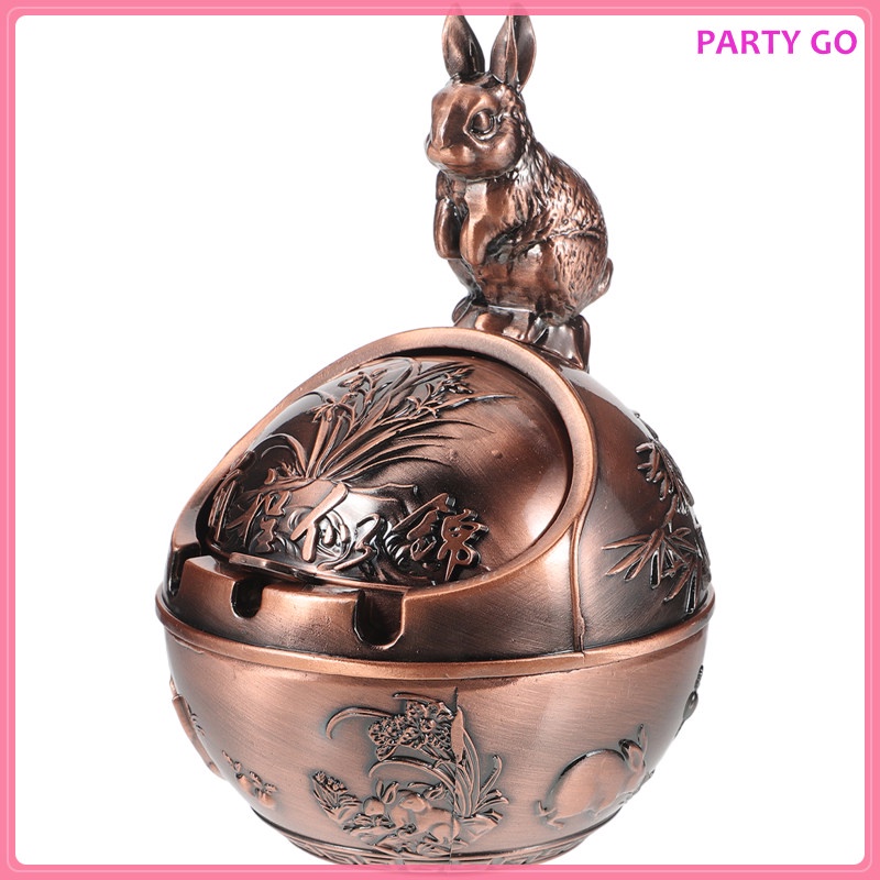 Gạt Tàn Thuốc Hình Cầu Bằng Hợp Kim Kẽm Phong Cách Vintage Trang Trí Văn Phòng / Trong Nhà / Ngoài Trời