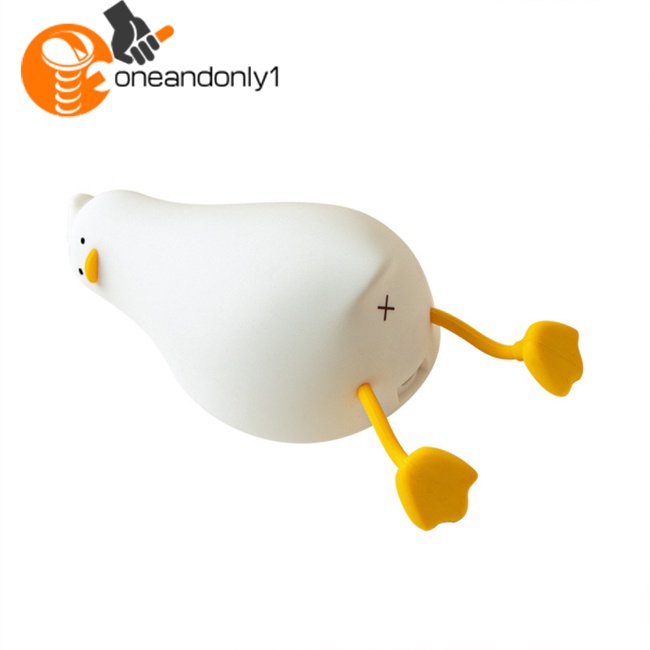 Đèn Ngủ Hình Chú Vịt Sạc Usb Có Giá Đỡ Điện Thoại Tiện Dụng