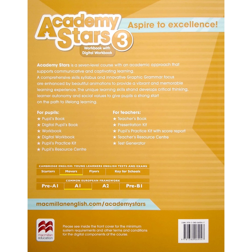 Academy Stars 3 Workbook With Digital Workbook