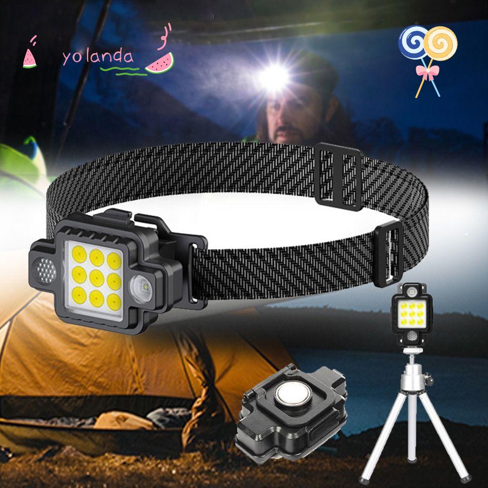 Đèn LED Đội Đầu Công Suất Cao Sạc Cổng USB Dùng Câu Cá Tiện Dụng