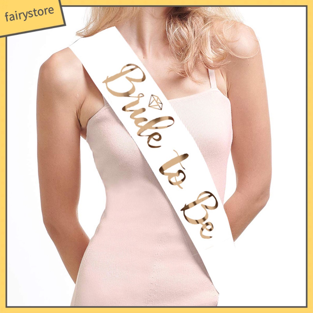 [FRO] Set 7 Dây Đeo Vai In Chữ Bride to Be Bề Mặt Mịn Màng Kích Thước Nhẹ Nhàng In Chữ Bride Bachelorette Sashes Cho Tiệc Độc Thân