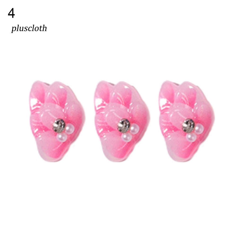 Bộ 3 Phụ Kiện Cánh Hoa 3D Tự Trang Trí Móng Tay Cho Nữ