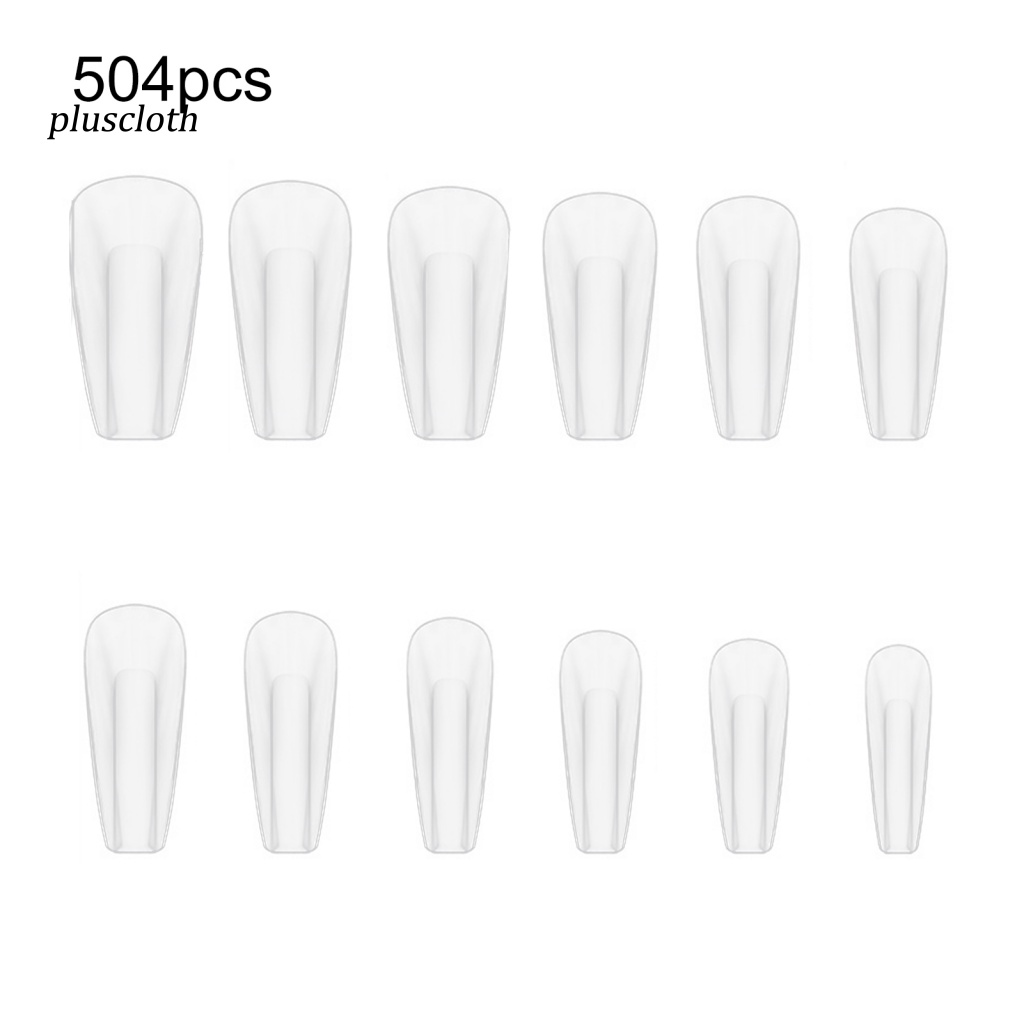 Bộ 504 Móng Tay Giả Che Phủ Toàn Diện Chất Lượng Cao