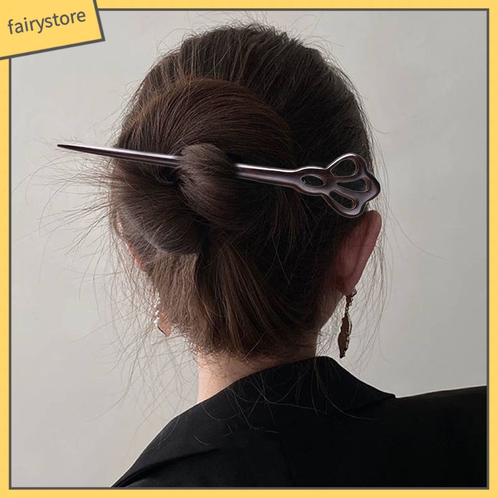 Trâm Cài Tóc Bằng Gỗ Trong Suốt Phong Cách Trung Hoa Cổ Điển Cho Nữ