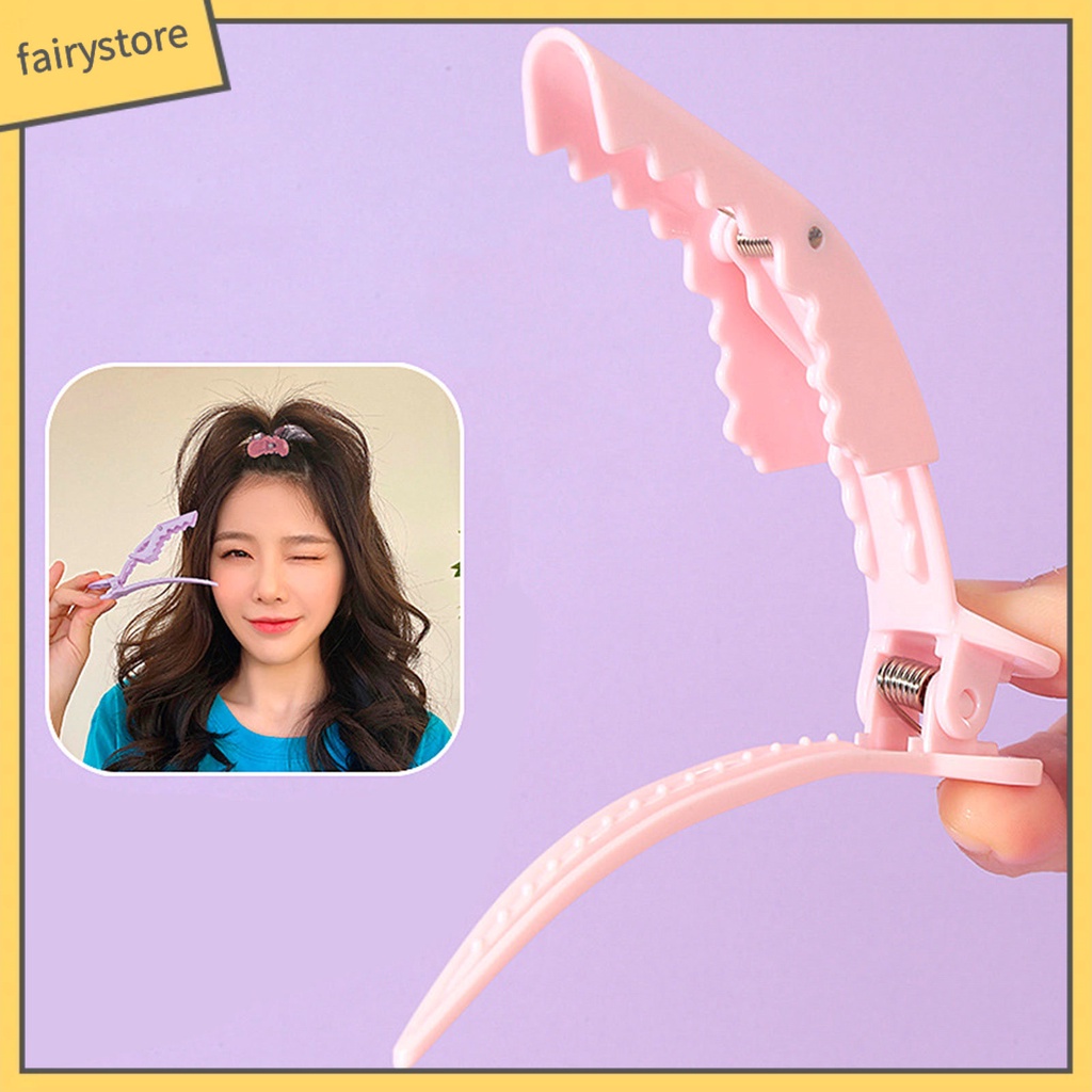 Set 2 Kẹp Tóc Răng Thưa Chống Trượt Màu Sắc Kẹo Ngọt Tạo Kiểu Tóc Dành Cho Salon