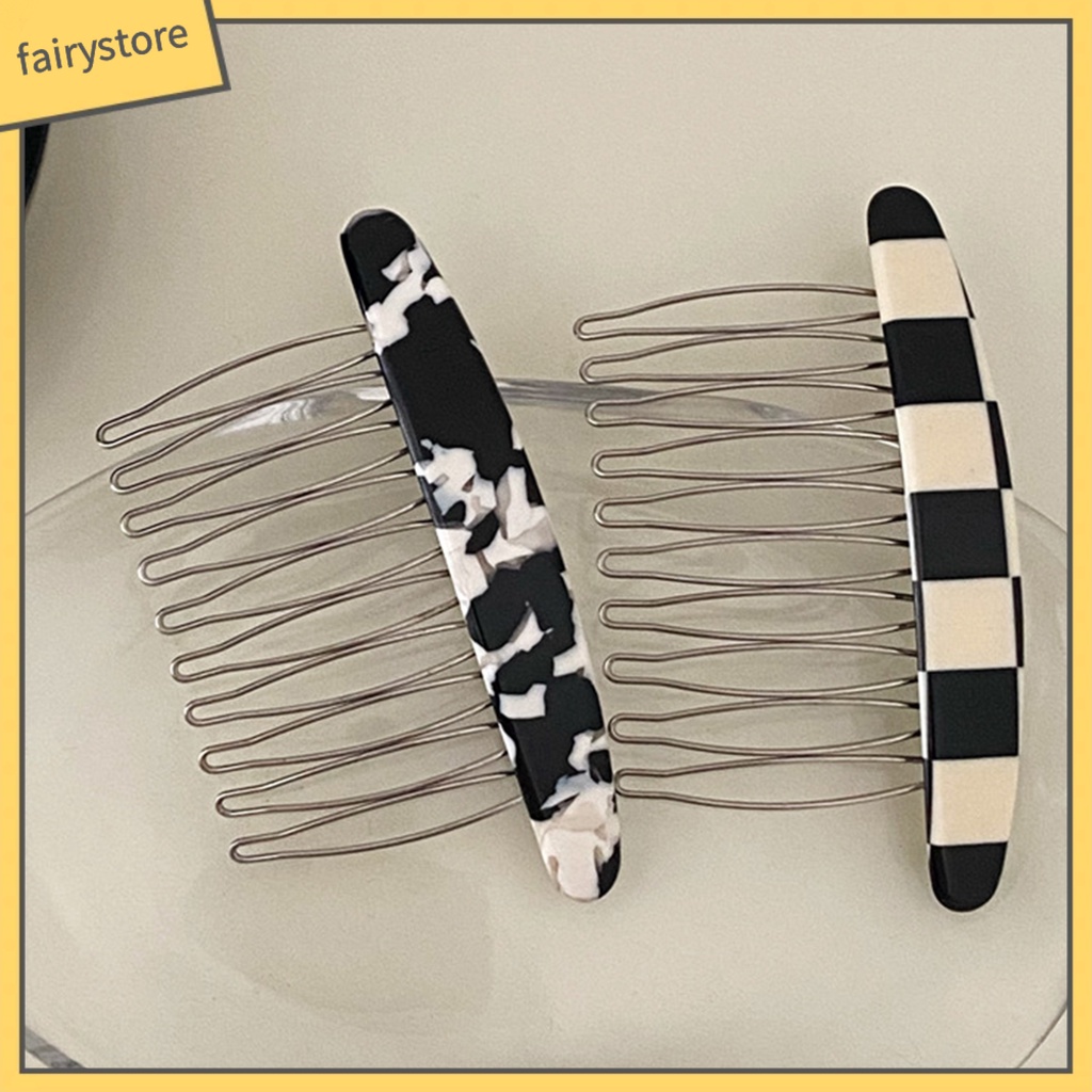 Băng Đô Cài Tóc Bằng Nhựa Họa Tiết Đá Hoa Cương Đơn Giản