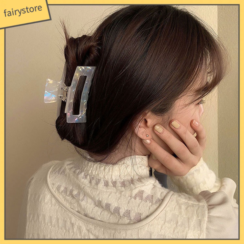 Kẹp Tóc Hình Răng Chéo Nhiều Hình Dạng Màu Sắc Phong Cách Retro